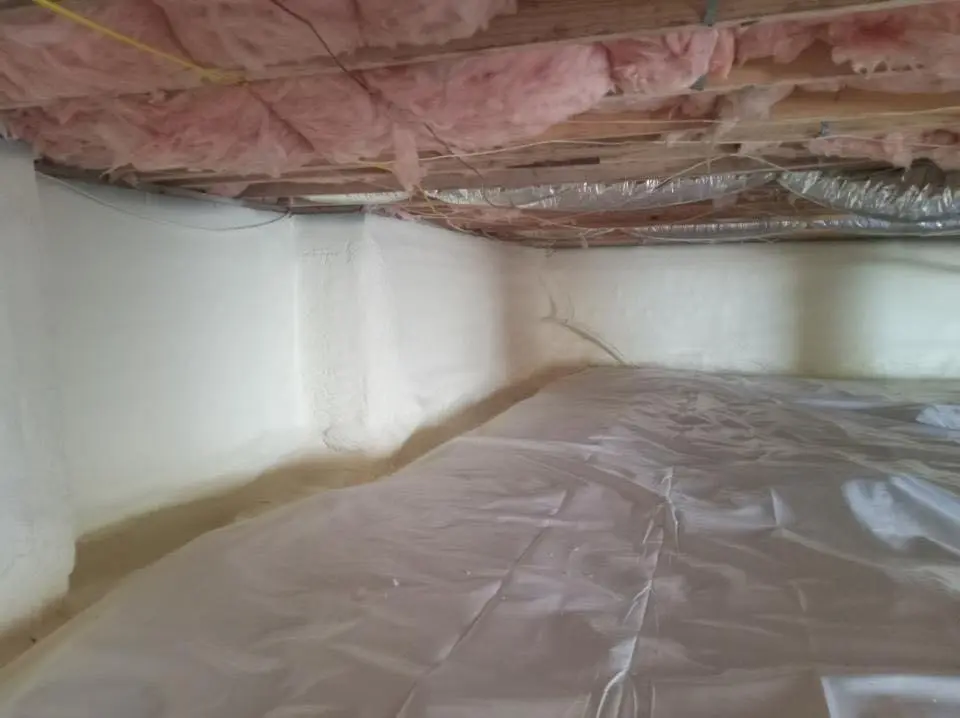 Crawl space encapsulation with closed-cell spray foam for Roof Maintenance in Orting